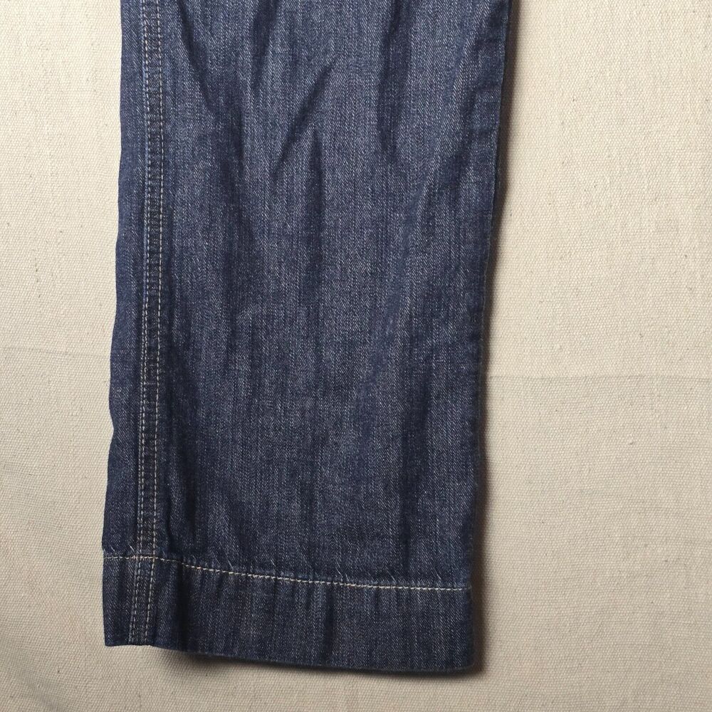 Lauren Jeans  Co Womens 2 Mid Rise Denim Blue Dark Straight Zip‎ Pants - Picture 9 of 16